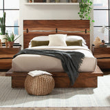 Winslow Wood Eastern King Panel Bed Smokey Walnut - Tampa Furniture Outlet