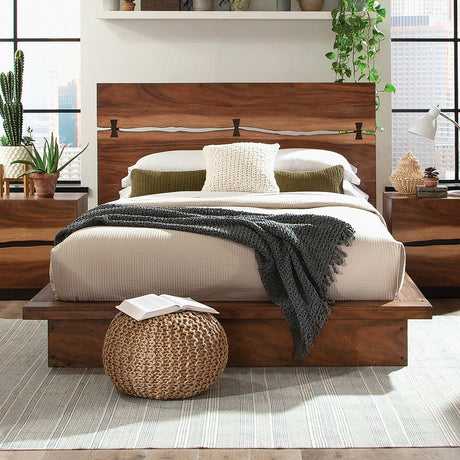 Winslow Wood Eastern King Panel Bed Smokey Walnut - Tampa Furniture Outlet