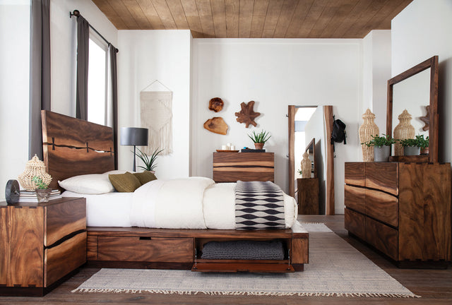Tampa Furniture Outlet - Coaster - Winslow 5-piece Queen Bedroom Set Smokey Walnut - 223250SQ-S5