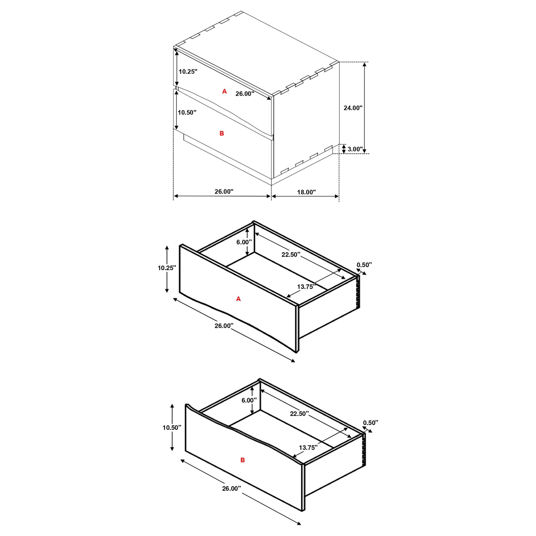 Winslow 2-drawer Nightstand Smokey Walnut - Tampa Furniture Outlet