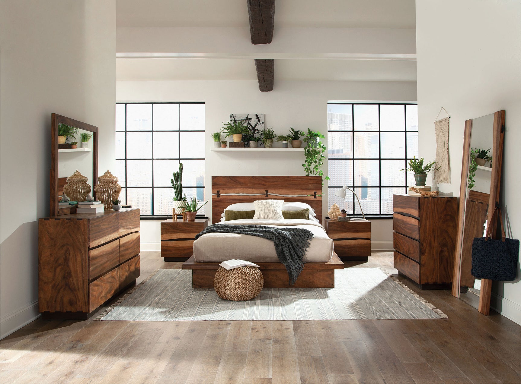 Winslow 2-drawer Nightstand Smokey Walnut - Tampa Furniture Outlet