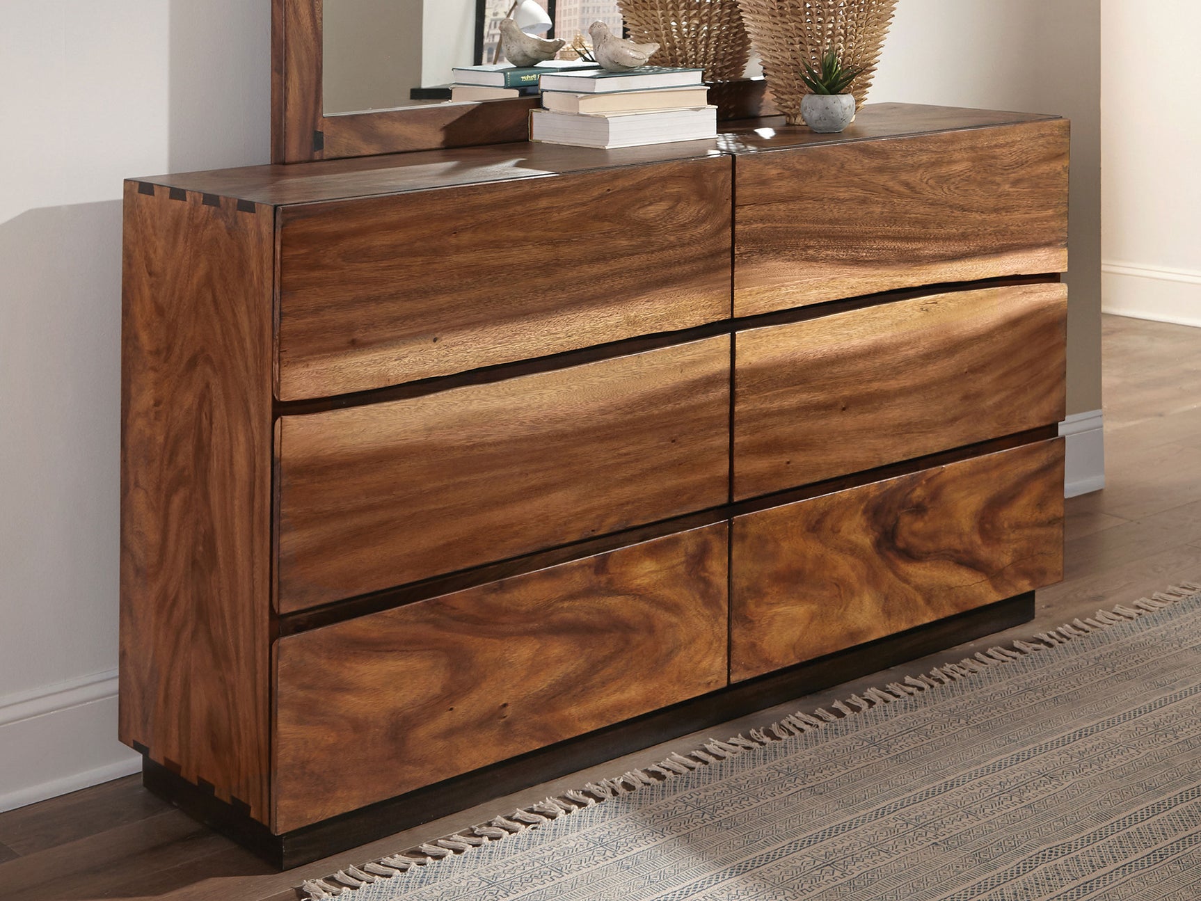 Winslow 6-drawer Dresser Smokey Walnut - Tampa Furniture Outlet