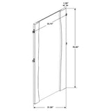 Winslow 31 x 76 Inch Standing Floor Mirror Smokey Walnut - Tampa Furniture Outlet