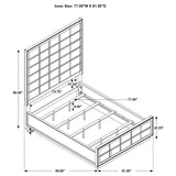 Durango 77-inch Eastern King Panel Bed Smoked Peppercorn - Tampa Furniture Outlet