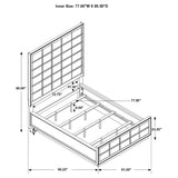 Durango 77-inch California King Panel Bed Smoked Peppercorn - Tampa Furniture Outlet