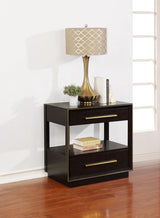 Durango 2-drawer Nightstand Smoked Peppercorn - Tampa Furniture Outlet