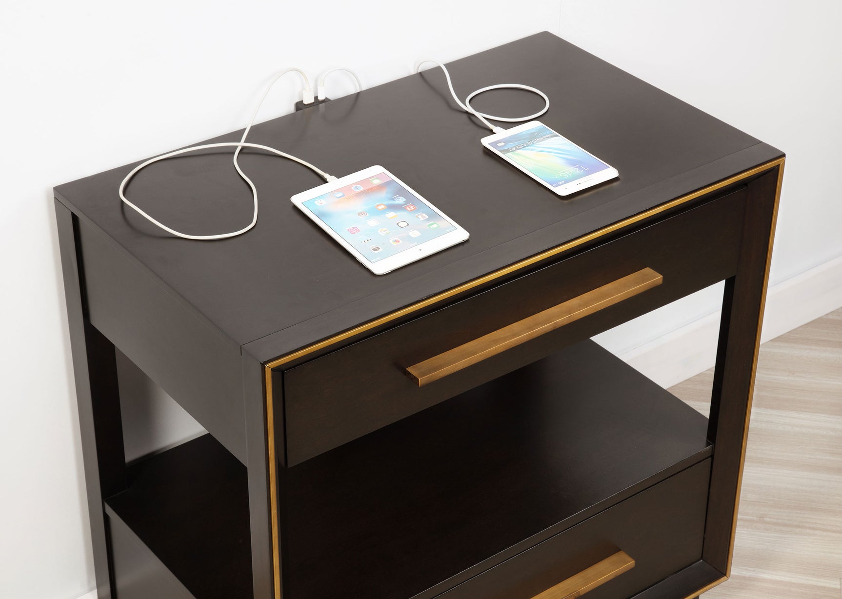 Durango 2-drawer Nightstand Smoked Peppercorn - Tampa Furniture Outlet