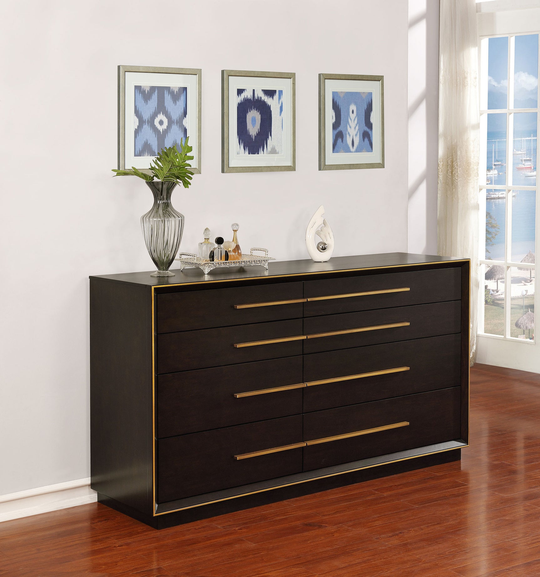 Durango 8-drawer Dresser Smoked Peppercorn - Tampa Furniture Outlet