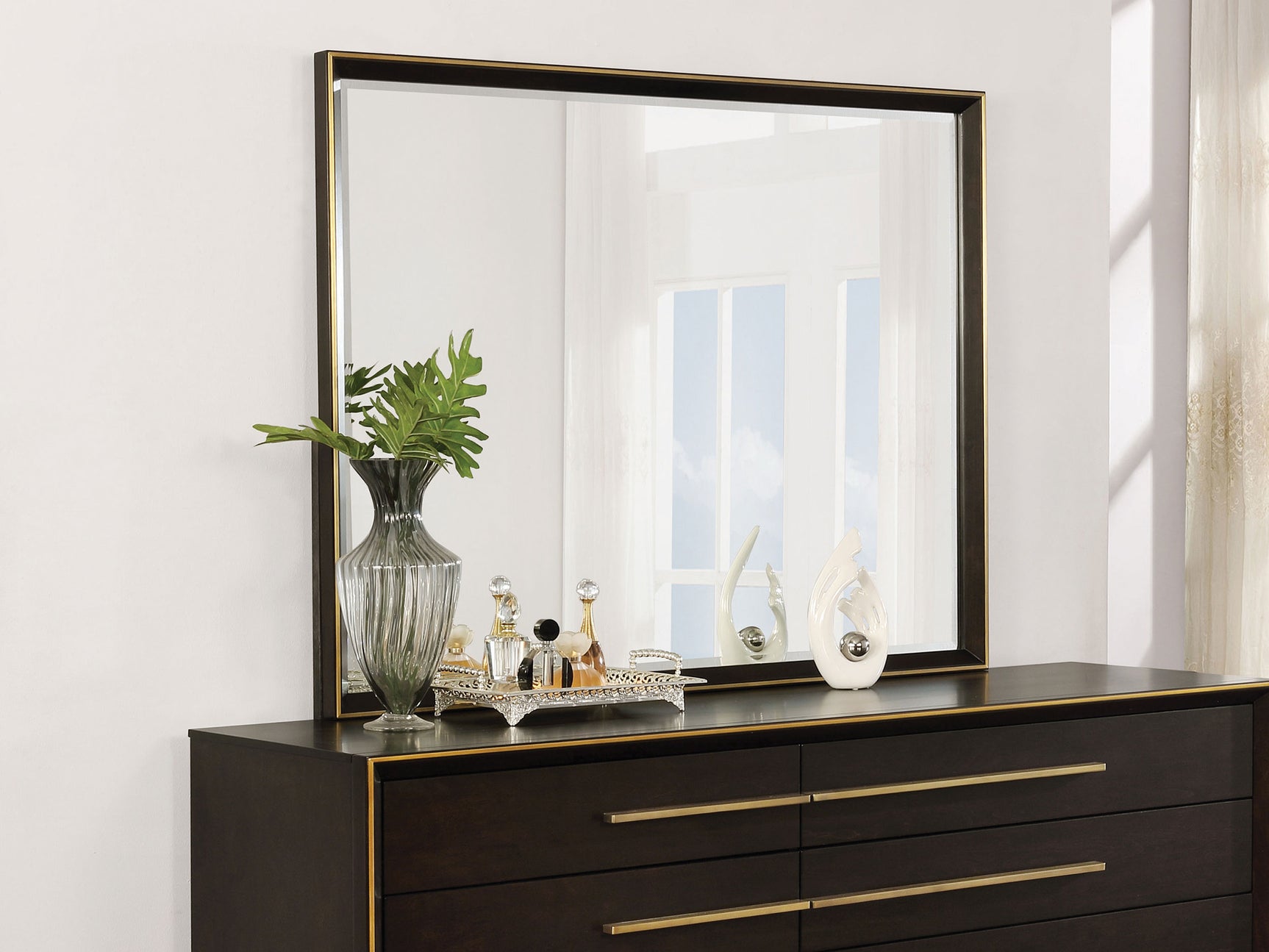 Durango Dresser Mirror Smoked Peppercorn - Tampa Furniture Outlet