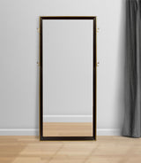Durango 80-inch Standing Floor Mirror Smoked Peppercorn - Tampa Furniture Outlet