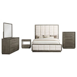 Durango 5-piece Eastern King Bedroom Set Taupe Oak - Tampa Furniture Outlet