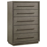 Durango 5-piece Eastern King Bedroom Set Taupe Oak - Tampa Furniture Outlet