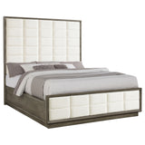 Durango 80-inch California King Panel Bed Taupe Oak - Tampa Furniture Outlet