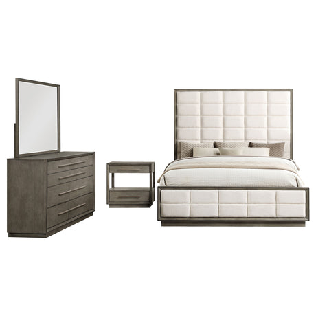 Durango 4-piece Queen Bedroom Set Taupe Oak - Tampa Furniture Outlet