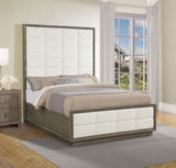 Durango 80-inch Queen Panel Bed Taupe Oak - Tampa Furniture Outlet