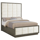Durango 80-inch Queen Panel Bed Taupe Oak - Tampa Furniture Outlet