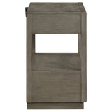 Durango 2-drawer Nightstand Bedside Table Taupe Oak - Tampa Furniture Outlet
