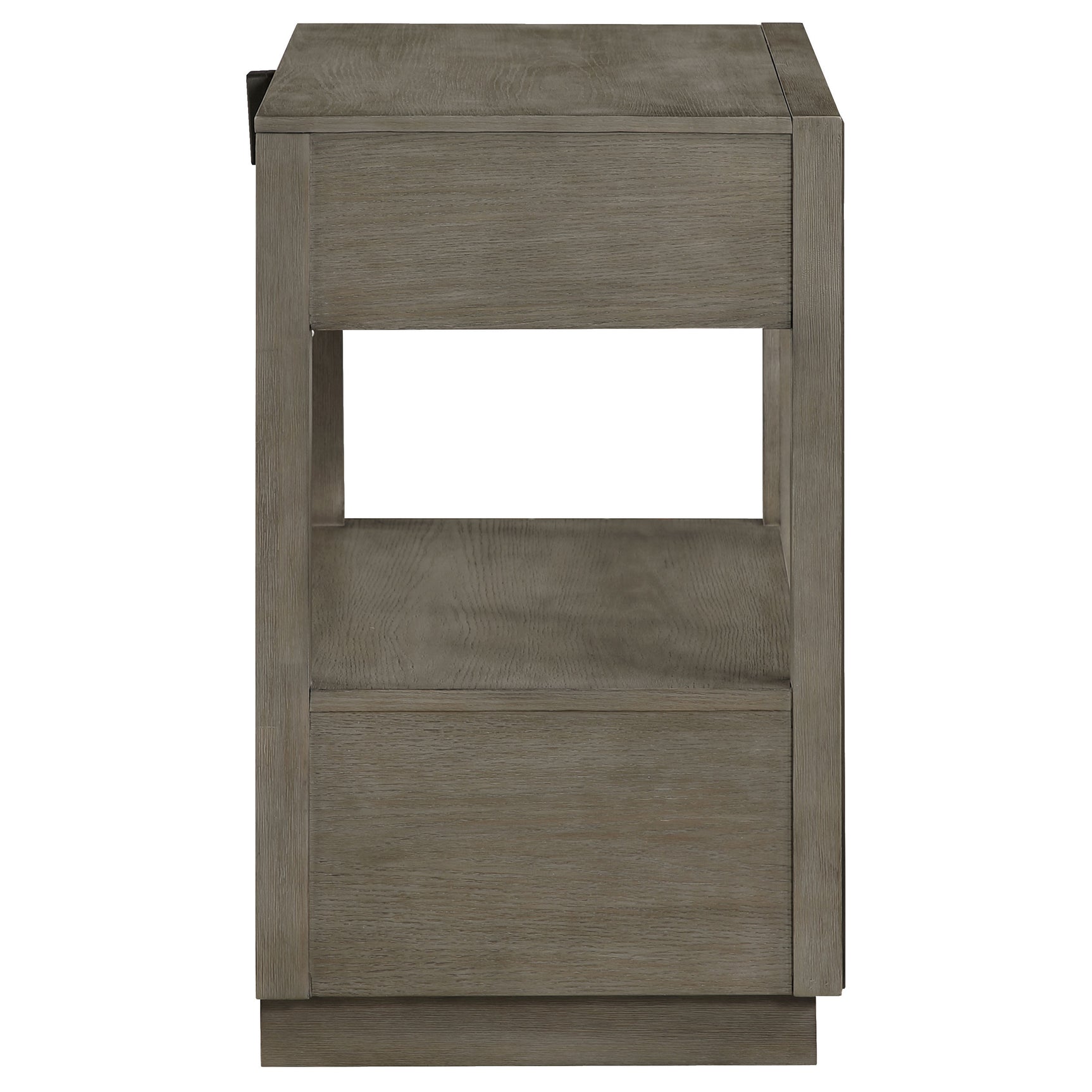 Durango 2-drawer Nightstand Bedside Table Taupe Oak - Tampa Furniture Outlet