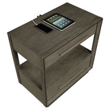 Durango 2-drawer Nightstand Bedside Table Taupe Oak - Tampa Furniture Outlet