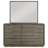 Durango 8-drawer Dresser and Mirror Taupe Oak - Tampa Furniture Outlet