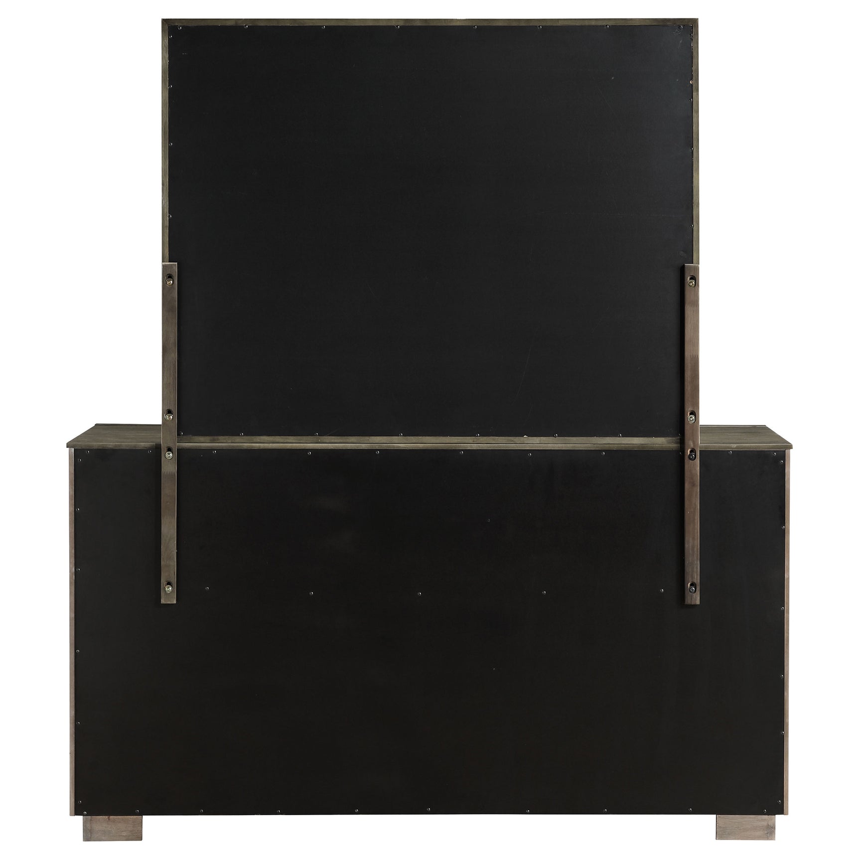 Durango 8-drawer Dresser and Mirror Taupe Oak - Tampa Furniture Outlet