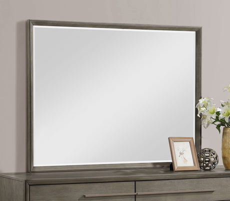 Durango Dresser Mirror Taupe Oak - Tampa Furniture Outlet