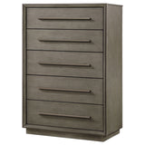 Durango 5-drawer Bedroom Chest Taupe Oak - Tampa Furniture Outlet