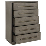 Durango 5-drawer Bedroom Chest Taupe Oak - Tampa Furniture Outlet