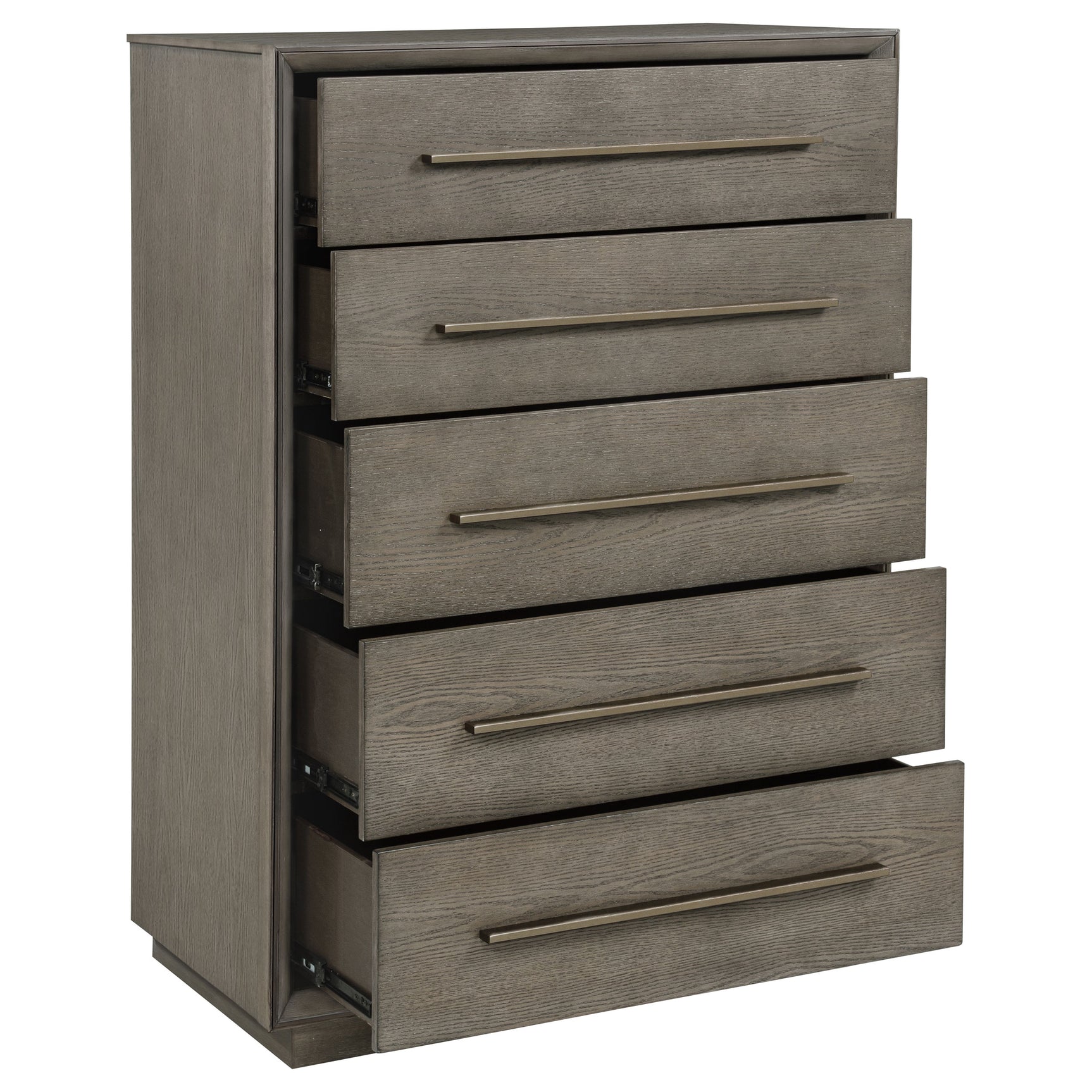 Durango 5-drawer Bedroom Chest Taupe Oak - Tampa Furniture Outlet