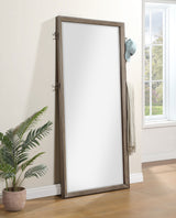 Durango 80-inch Standing Floor Mirror Washed Oak - Tampa Furniture Outlet