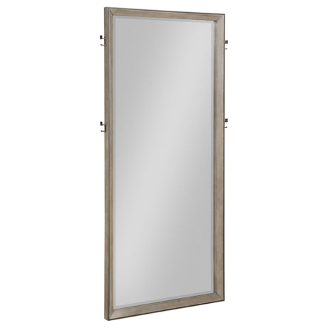Tampa Furniture Outlet - Coaster - Durango 80-inch Standing Floor Mirror Washed Oak - 223280