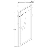 Durango 80-inch Standing Floor Mirror Washed Oak - Tampa Furniture Outlet