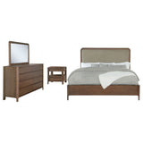 Maderia 4-piece Eastern King Bedroom Set Walnut - Tampa Furniture Outlet
