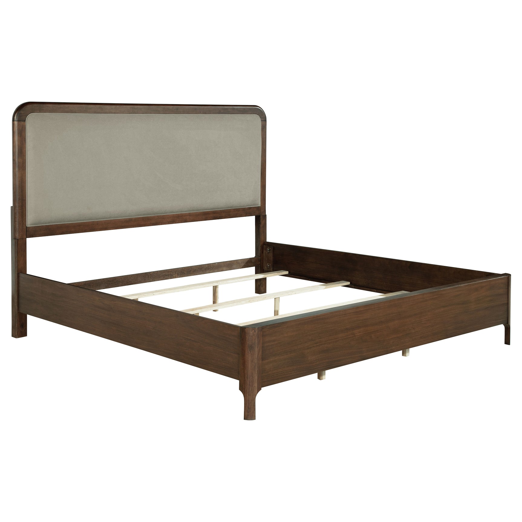 Maderia 4-piece Eastern King Bedroom Set Walnut - Tampa Furniture Outlet