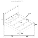 Maderia 4-piece Eastern King Bedroom Set Walnut - Tampa Furniture Outlet