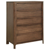 Maderia 5-piece Queen Bedroom Set Walnut - Tampa Furniture Outlet