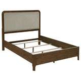 Tampa Furniture Outlet - Coaster - Maderia 57-inch Upholstered Queen Panel Bed Walnut - 223321Q