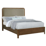 Maderia 57-inch Upholstered Queen Panel Bed Walnut - Tampa Furniture Outlet