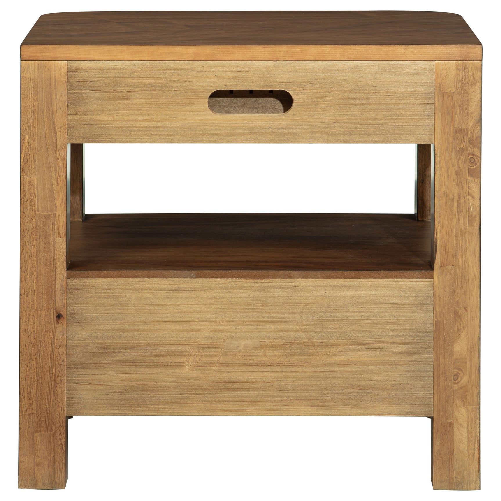Maderia 2-drawer Nightstand Bedside Table Walnut - Tampa Furniture Outlet