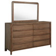 Tampa Furniture Outlet - Coaster - Maderia 8-drawer Dresser and Mirror Walnut - 223323M