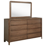 Tampa Furniture Outlet - Coaster - Maderia 8-drawer Dresser and Mirror Walnut - 223323M