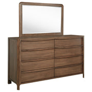Tampa Furniture Outlet - Coaster - Maderia 8-drawer Dresser and Mirror Walnut - 223323M