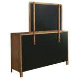 Maderia 8-drawer Dresser and Mirror Walnut - Tampa Furniture Outlet