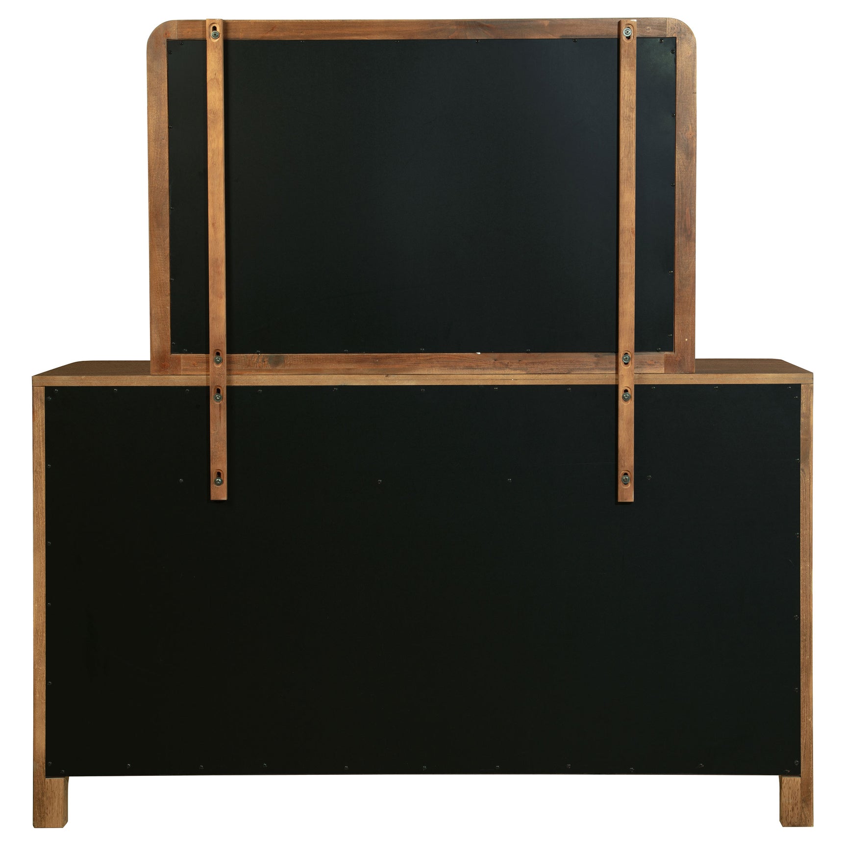 Maderia 8-drawer Dresser and Mirror Walnut - Tampa Furniture Outlet