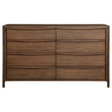 Maderia 8-drawer Dresser Cabinet Walnut - Tampa Furniture Outlet