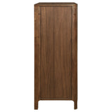 Maderia 5-drawer Chest of Drawers Walnut - Tampa Furniture Outlet
