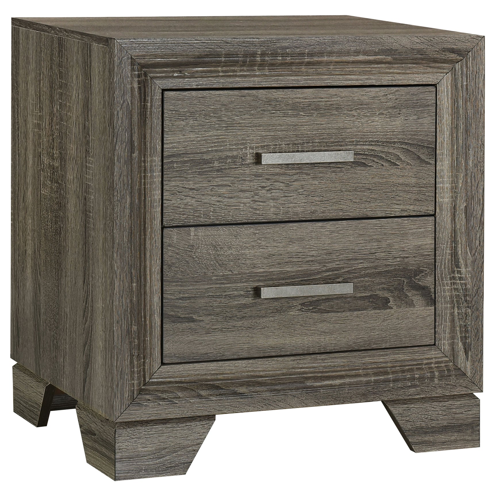 Wright 4-piece California King Bedroom Set Brown Oak - Tampa Furniture Outlet