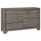 Wright 4-piece California King Bedroom Set Brown Oak - Tampa Furniture Outlet