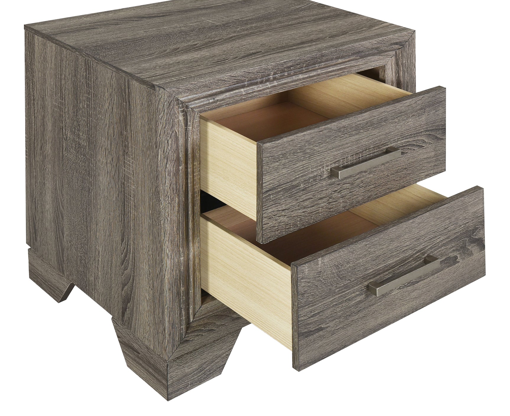 Wright 4-piece California King Bedroom Set Brown Oak - Tampa Furniture Outlet