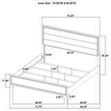 Wright 4-piece California King Bedroom Set Brown Oak - Tampa Furniture Outlet